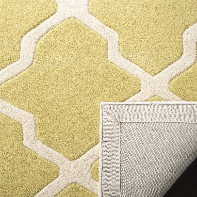 Safavieh Chatham 2' X 3' Wool Hand Tufted Rug In Gold And Ivory