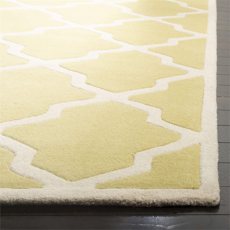Safavieh Chatham 2' X 3' Wool Hand Tufted Rug In Gold And Ivory