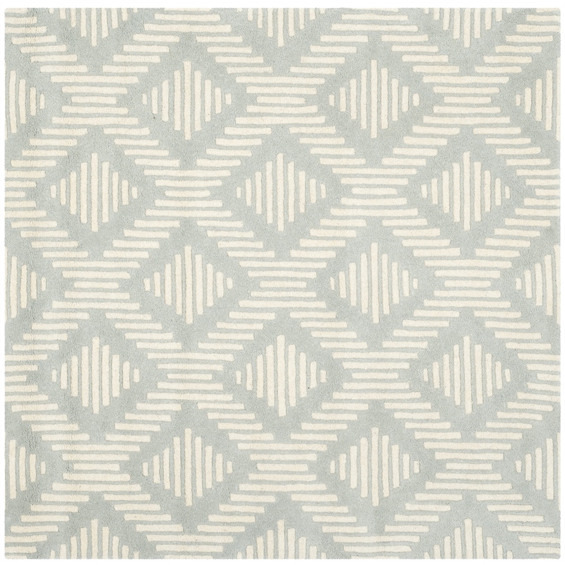 Safavieh Chatham Grey Contemporary Rug - Square 5'
