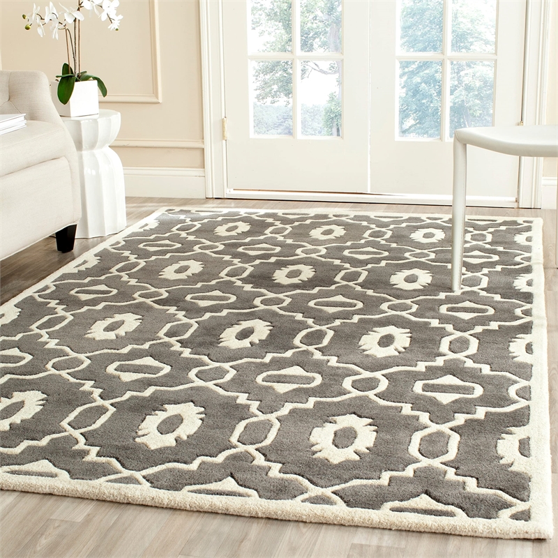 Safavieh Chatham Dark Grey Contemporary Rug - 3' x 5'