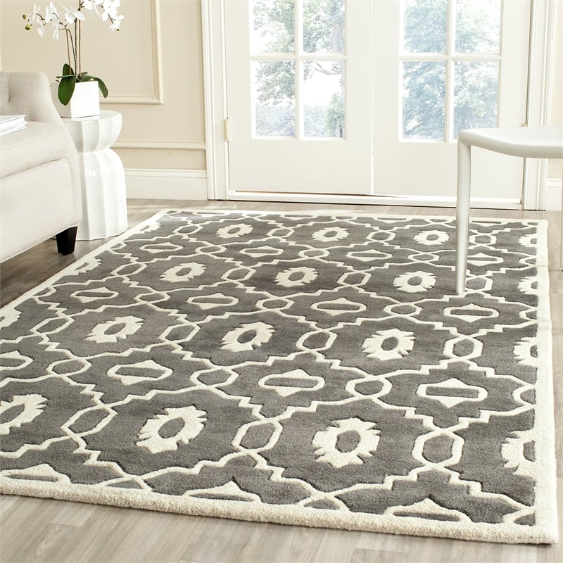 Safavieh Chatham Dark Grey Contemporary Rug - 4' x 6'