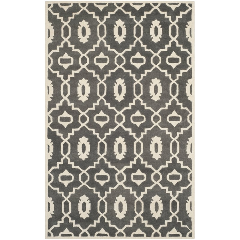 Safavieh Chatham Dark Grey Contemporary Rug - 4' x 6'