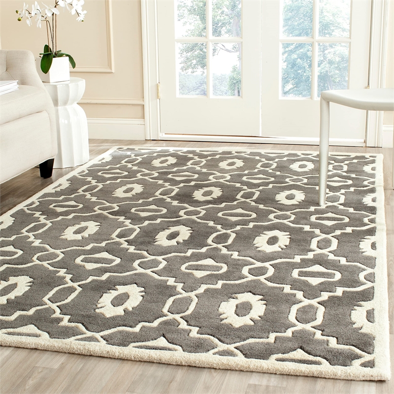 Safavieh Chatham Dark Grey Contemporary Rug - 5' x 8'