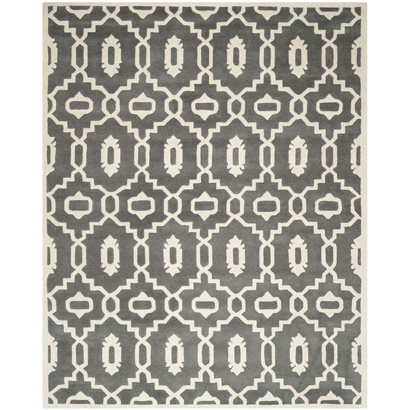 Safavieh Chatham Dark Grey Contemporary Rug - 6' x 9'