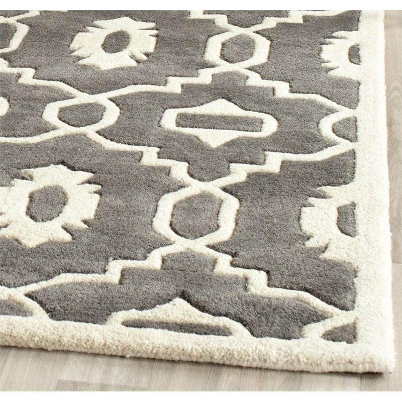Safavieh Chatham Dark Grey Contemporary Rug - 6' x 9'