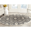 Safavieh Chatham Dark Grey Contemporary Rug - Round 5'