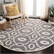 Safavieh Chatham Dark Grey Contemporary Rug - Round 7'