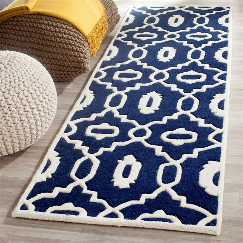 Safavieh Chatham Dark Grey Contemporary Rug - Runner 2'3