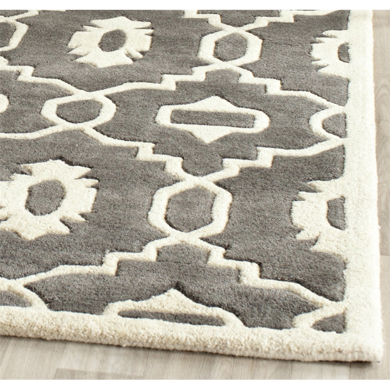 Safavieh Chatham Dark Grey Contemporary Rug - Square 7'