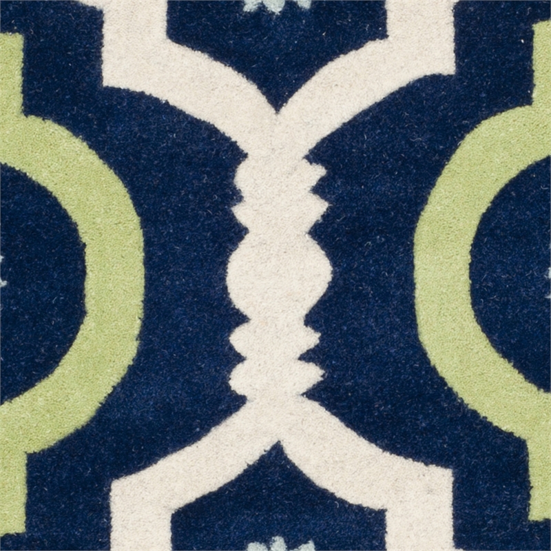 Safavieh Chatham Dark Blue Contemporary Rug - Round 5'
