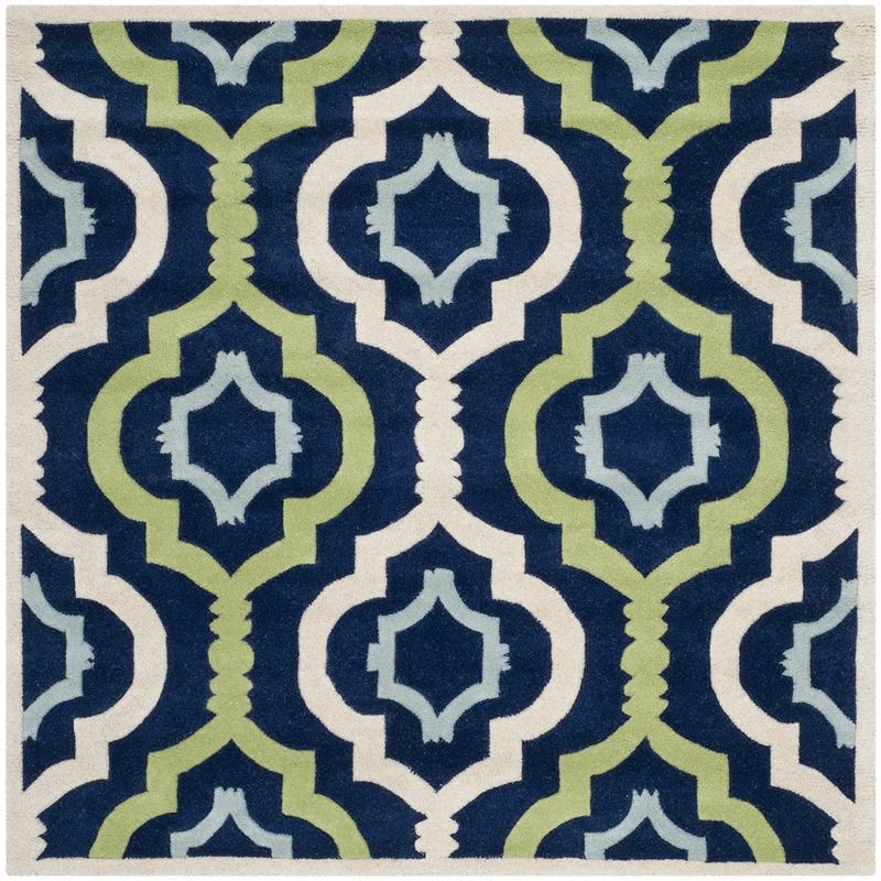 Safavieh Chatham Dark Blue Contemporary Rug - Square 3'