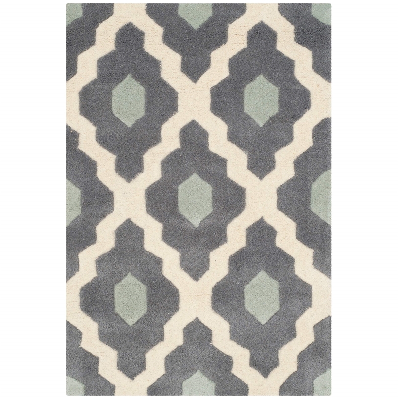Safavieh Chatham Dark Grey Contemporary Rug - 2' x 3'