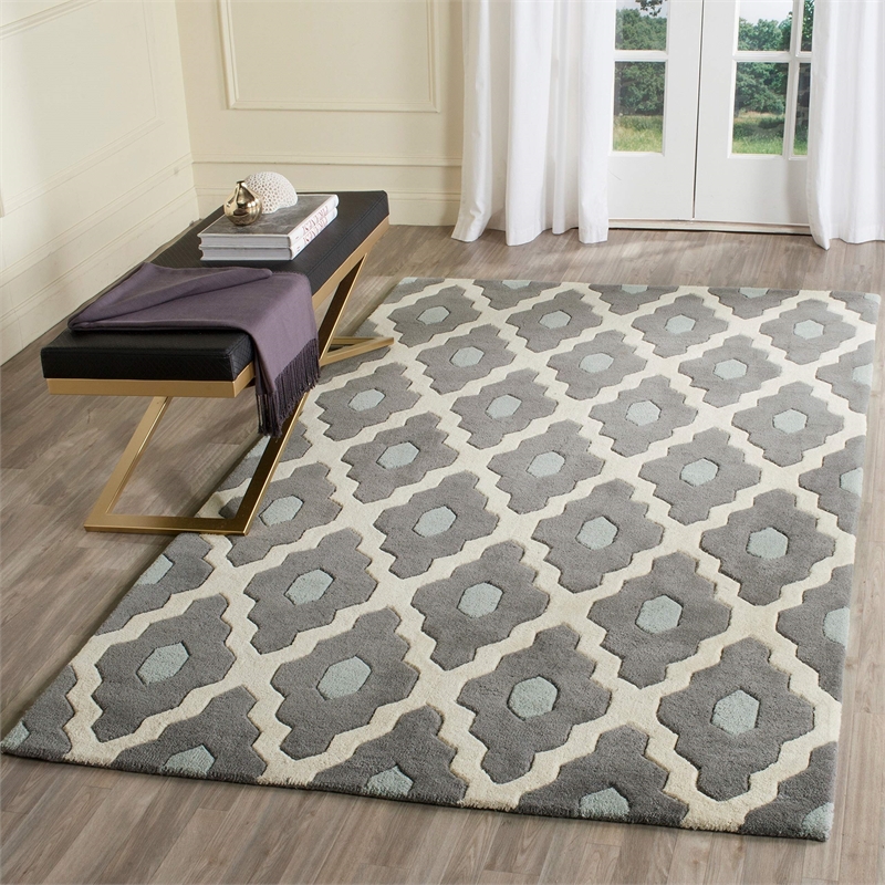 Safavieh Chatham Dark Grey Contemporary Rug - 2' x 3'