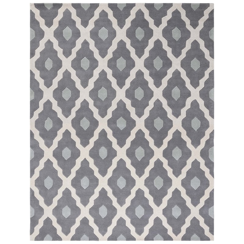Safavieh Chatham Dark Grey Contemporary Rug - 6' x 9'