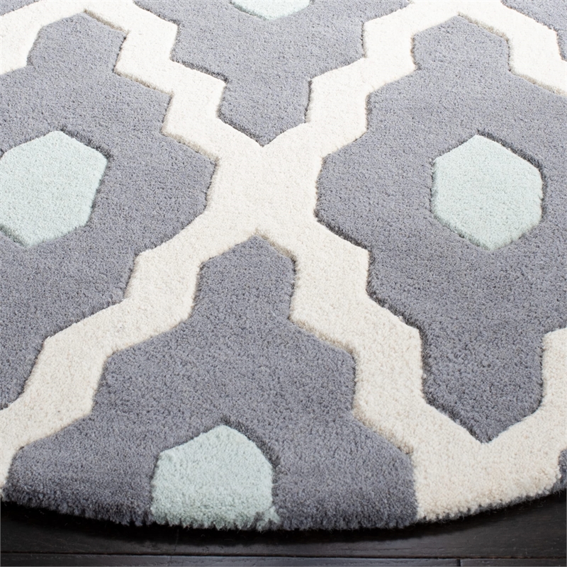 Safavieh Chatham Ivory Contemporary Rug - Round 3'
