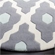 Safavieh Chatham Dark Grey Contemporary Rug - Round 5'