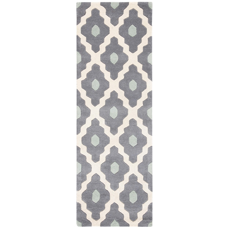 Safavieh Chatham Dark Grey Contemporary Rug - Runner 2'3