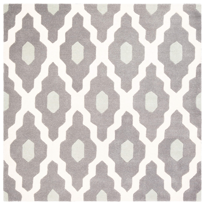 Safavieh Chatham Dark Grey Contemporary Rug - Square 5'