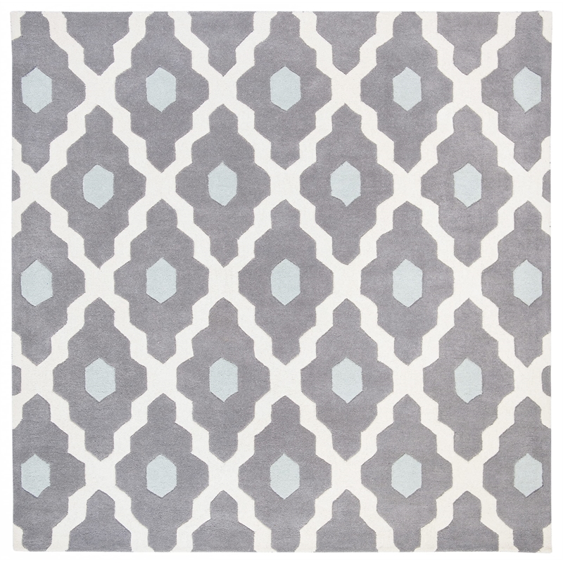 Safavieh Chatham Dark Grey Contemporary Rug - Square 5'