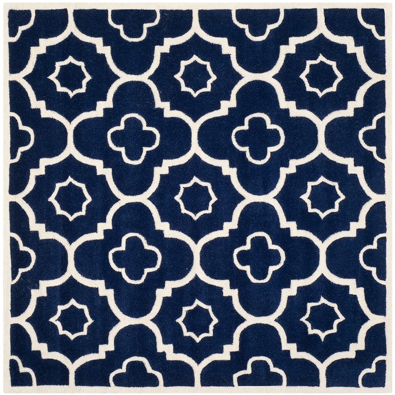 Safavieh Chatham Dark Blue Contemporary Rug - Square 3'