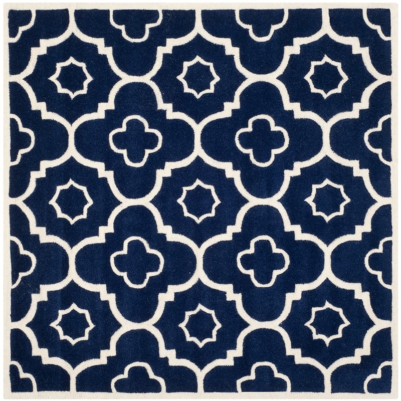 Safavieh Chatham Dark Blue Contemporary Rug - Square 7'