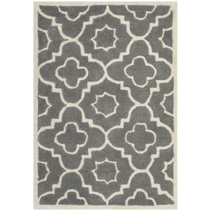 Safavieh Chatham Dark Grey Contemporary Rug - 2' x 3'