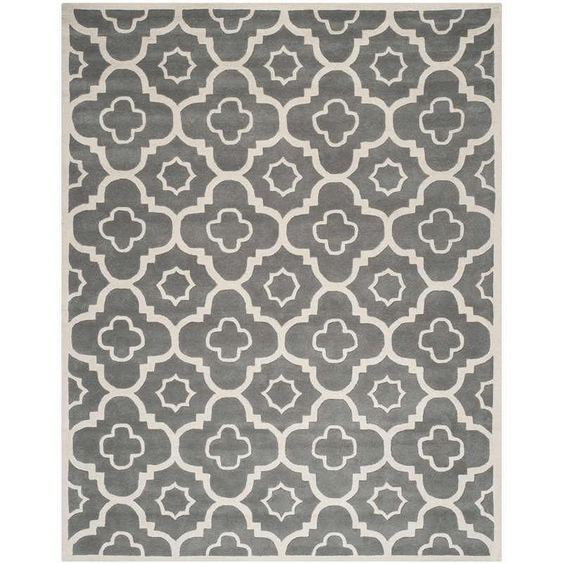 Safavieh Chatham Dark Grey Contemporary Rug - 8' x 10'
