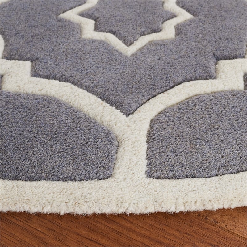 Safavieh Chatham Dark Grey Contemporary Rug - Round 5'