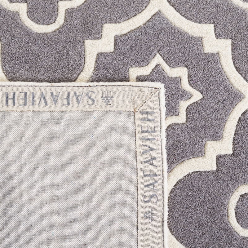 Safavieh Chatham Dark Grey Contemporary Rug - Round 6'6