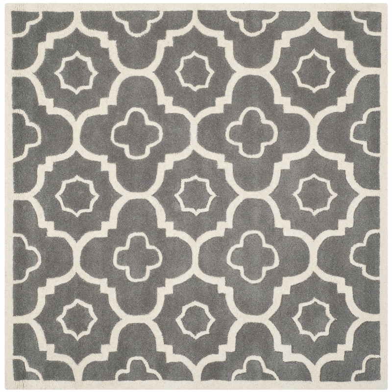 Safavieh Chatham Dark Grey Contemporary Rug - Square 3'