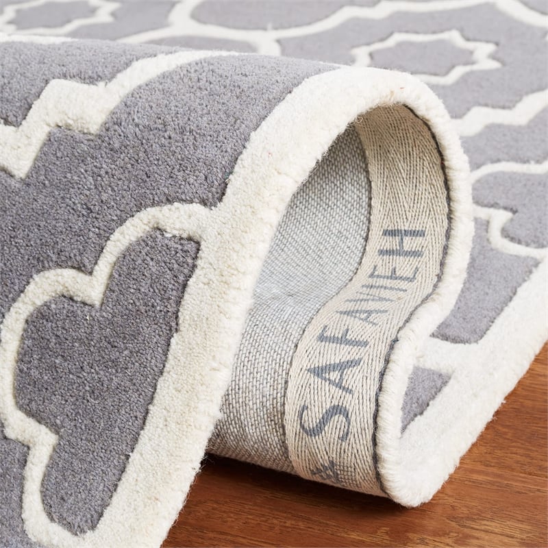 Safavieh Chatham Dark Grey Contemporary Rug - Square 5'