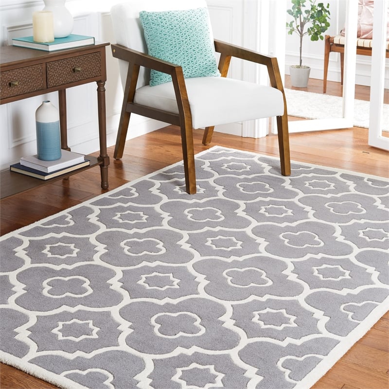 Safavieh Chatham Dark Grey Contemporary Rug - Square 7'