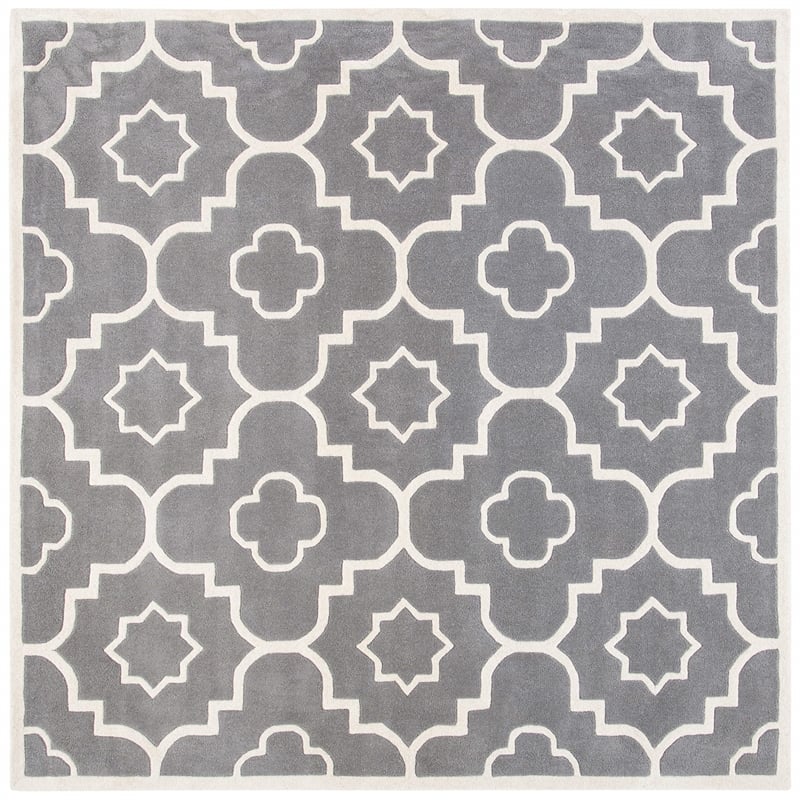 Safavieh Chatham Dark Grey Contemporary Rug - Square 7'