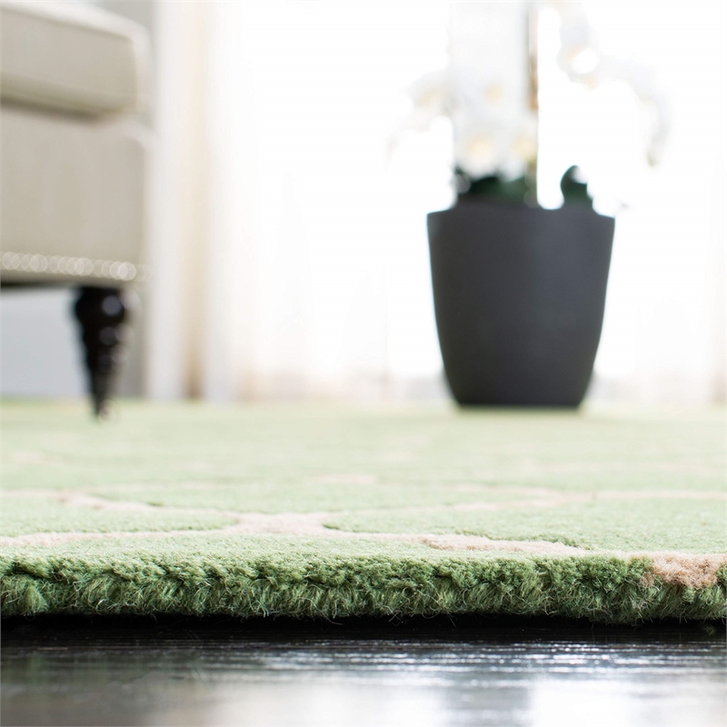 Safavieh Chatham Green Contemporary Rug - Round 4'