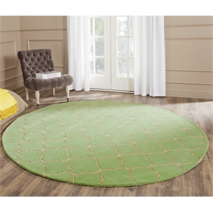 Safavieh Chatham Green Contemporary Rug - Round 5'