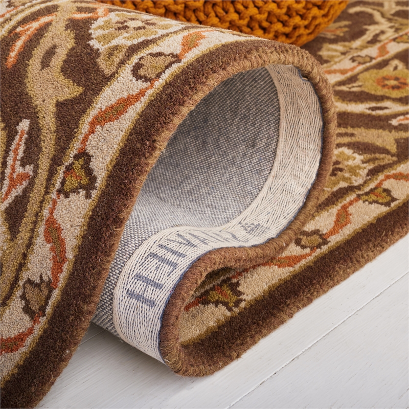 Safavieh Classic 2' X 3' Wool Hand Tufted Rug in Brown/Brown