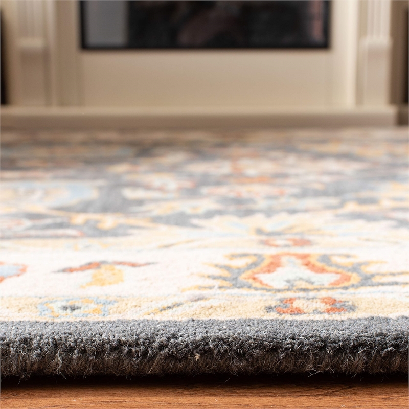 Safavieh Classic Dark Grey Traditional Rug - Square 6'