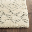 Safavieh Casablanca 9' X 12' Wool and Cotton Hand Tufted Rug in Ivory / Gray
