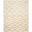 Safavieh Casablanca 8' X 10' Wool Hand Tufted Rug in Ivory / Brown