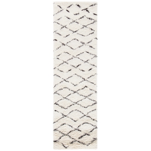 Safavieh Casablanca 2'-3&quot X 8' Wool Hand Tufted Rug in Ivory / Brown