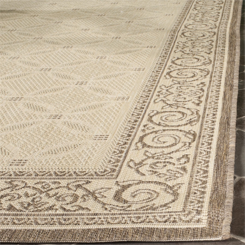 Safavieh Courtyard Natural Indoor Outdoor Rug - 9' x 12'