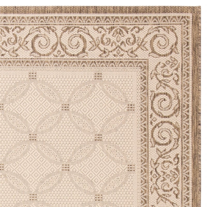 Safavieh Courtyard Natural Indoor Outdoor Rug - Square 6'7