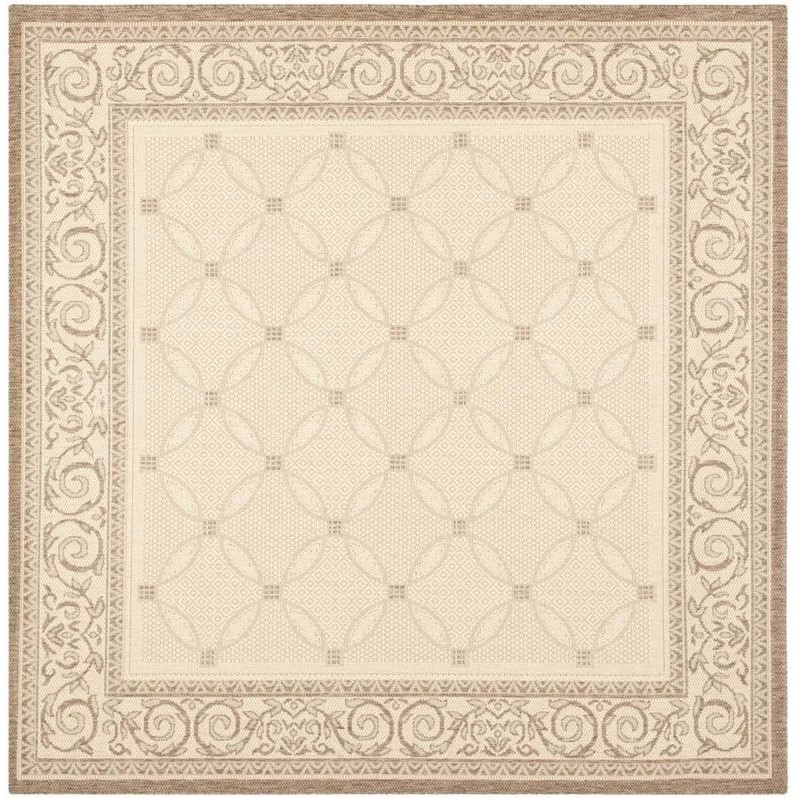 Safavieh Courtyard Natural Indoor Outdoor Rug Square 6 7 Cy1502 Safavieh Courtyard Natural Indoor Outdoor Rug Square 6 7