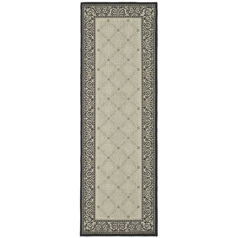 Safavieh Courtyard Sand Indoor Outdoor Rug - Runner 2'4