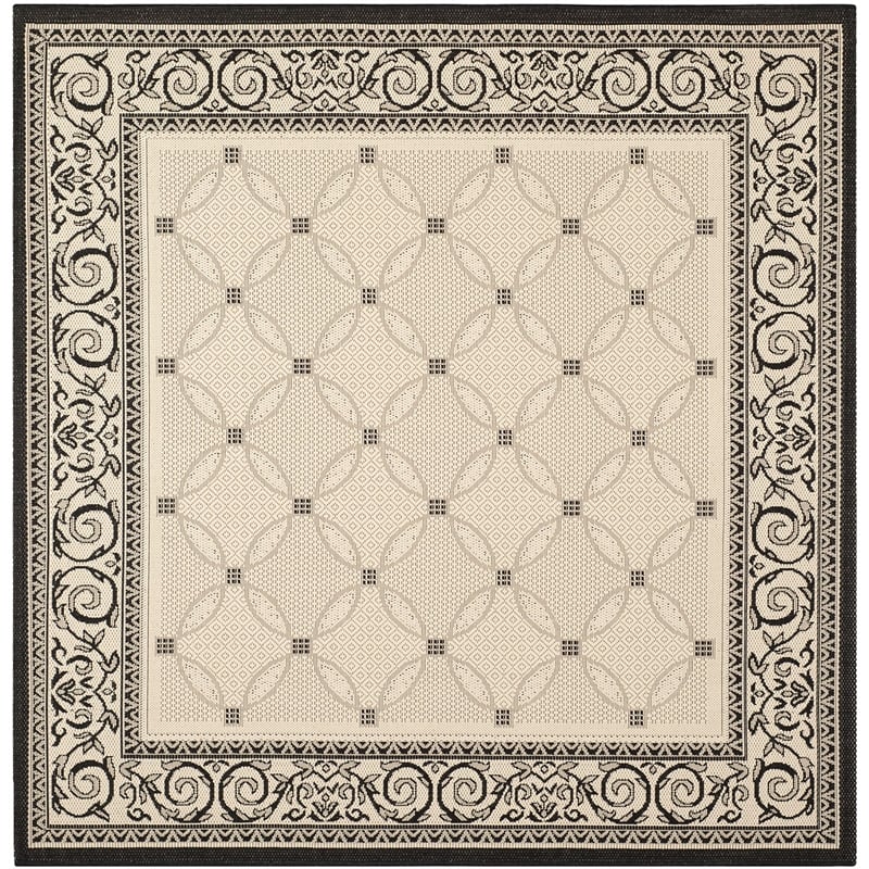 Safavieh Courtyard Sand Indoor Outdoor Rug - Square 7'10