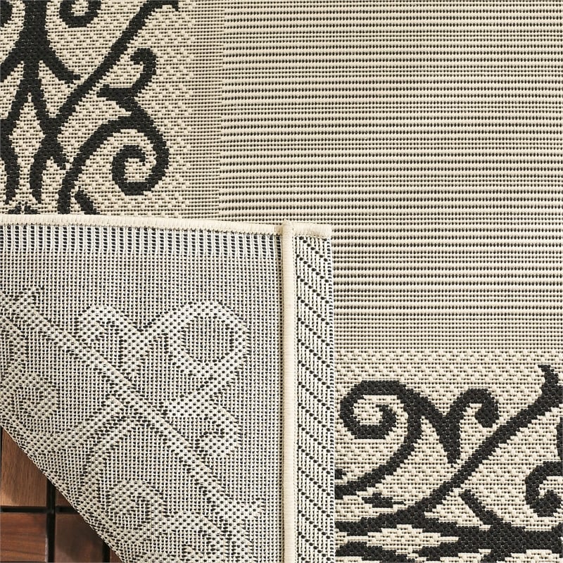 Safavieh Courtyard Sand Indoor Outdoor Rug - Square 7'10