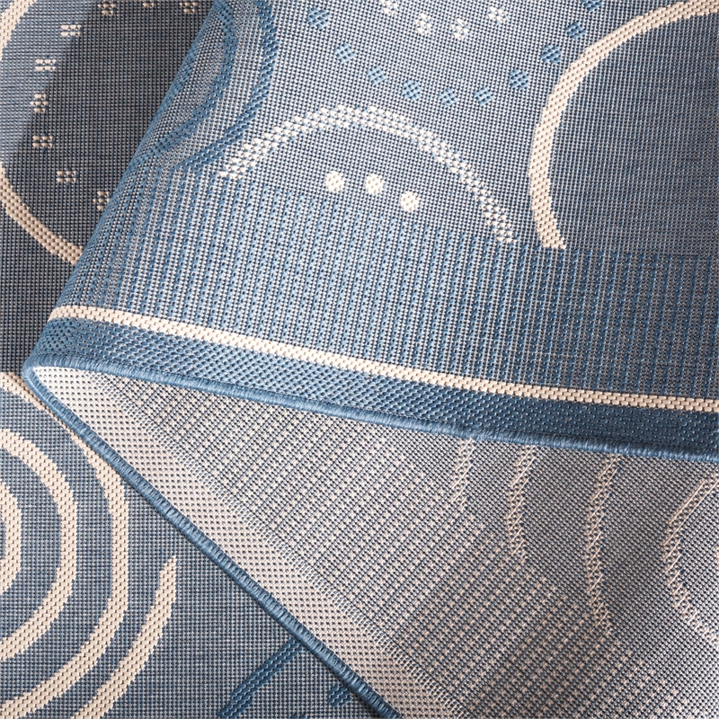 Safavieh Courtyard Blue Indoor Outdoor Rug - Square 7'10