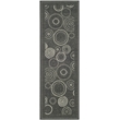 Safavieh Courtyard Black Indoor Outdoor Rug - Runner 2'4