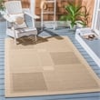 Safavieh Courtyard Natural Indoor Outdoor Rug - Square 7'10