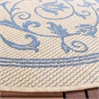 Safavieh Courtyard Natural Indoor Outdoor Rug - Round 7'10